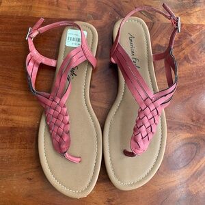 American Eagle Flat summer strappy sandals, size 9